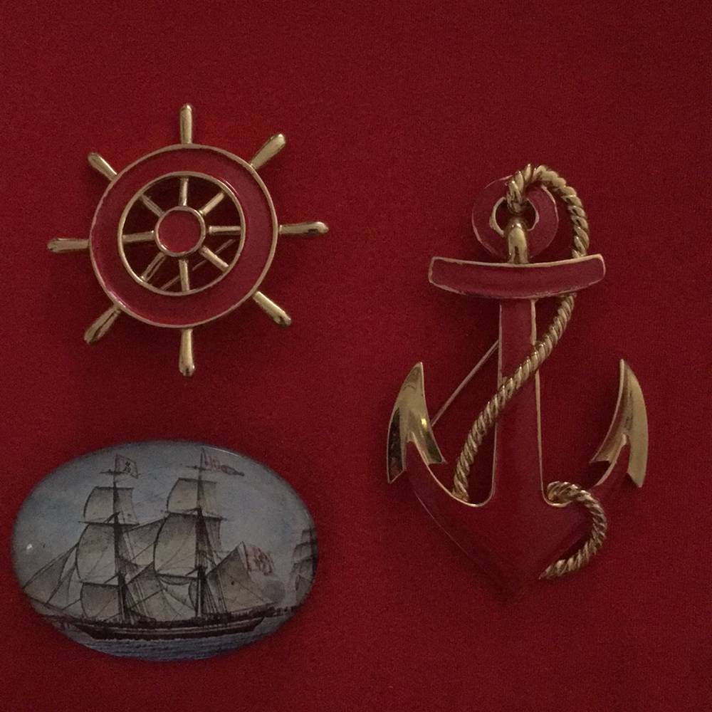 Nautical themed pins